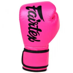 MUAY THAI MICROFIBER BOXING GLOVES FAIRTEX BGV14 - PINK BLACK -Boxing Club Store BOXINGGLOVESBGV14MICROFIBER PINK2