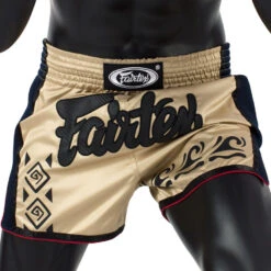 MUAY THAI SHORTS FAIRTEX SLIM CUT BS1713 KHAKI