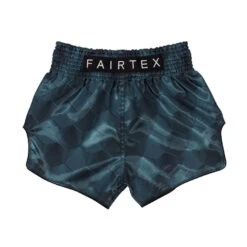 MUAY THAI SHORTS BY FAIRTEX BS1902 STEALTH NAVY BLUE -Boxing Club Store BS1902 Fairtex Green Stealth Muaythai Shorts2