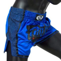 MUAY THAI SHORTS FAIRTEX SLIM CUT BS1702 BLUE -Boxing Club Store Fairtex Muay Thai Shorts BS1702 2