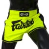 MUAY THAI SHORTS FAIRTEX SLIM CUT BS1706 GREEN LIME