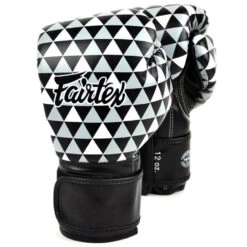 MUAY THAI MICROFIBER BOXING GLOVES FAIRTEX BGV14 - BLACK PRISM