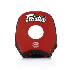 FAIRTEX FOCUS MITTS CURVED SHORT MICROFIBER FMV14 - BLACK/RED -Boxing Club Store Fairtexfocusmittsfmv14 2