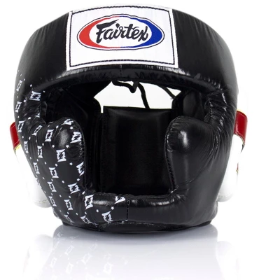 Fairtex HG10 Headgear Head Guard Super Sparring - Black & White 7 Fairtex HG10 Headgear Head Guard Super Sparring - Black & White - Image 7