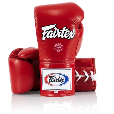 Fairtex BGL6 Pro Leather Laced Competition Gloves - Locked Thumb For Muay Thai And Boxing 14 Fairtex BGL6 Pro Leather Laced Competition Gloves - Locked Thumb For Muay Thai And Boxing - Image 14