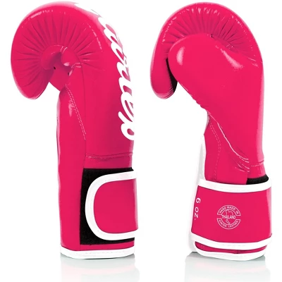 Fairtex BGV14 Pink/White Muay Thai Boxing Glove 4 Fairtex BGV14 Pink/White Muay Thai Boxing Glove - Image 4