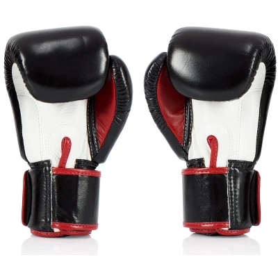 Fairtex BGV1 Black/White/Red Muay Thai Boxing Glove 1 Fairtex BGV1 Black/White/Red Muay Thai Boxing Glove