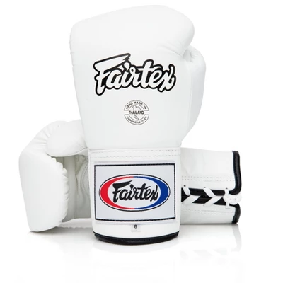 Fairtex BGL6 Pro Leather Laced Competition Gloves - Locked Thumb For Muay Thai And Boxing 8 Fairtex BGL6 Pro Leather Laced Competition Gloves - Locked Thumb For Muay Thai And Boxing - Image 8