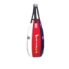 Fairtex HB4 3Ft. Tear Drop Heavy Bag Punching Bag For Muay Thai, Kickboxing, MMA (HB4 Blue/White/Red Unfilled)