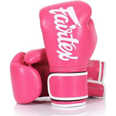Fairtex BGV14 Pink/White Muay Thai Boxing Glove 5 Fairtex BGV14 Pink/White Muay Thai Boxing Glove - Image 5