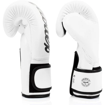 Fairtex BGV14 White Muay Thai Boxing Glove 4 Fairtex BGV14 White Muay Thai Boxing Glove - Image 4