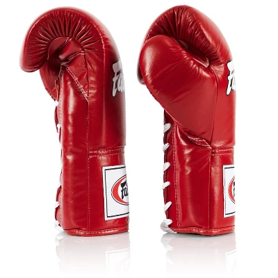 Fairtex BGL6 Pro Leather Laced Competition Gloves - Locked Thumb For Muay Thai And Boxing 12 Fairtex BGL6 Pro Leather Laced Competition Gloves - Locked Thumb For Muay Thai And Boxing - Image 12