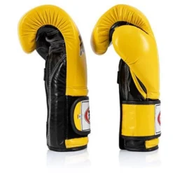 Fairtex BGV9 Mexican Style Yellow Black Piping Muay Thai Boxing Glove - Heavy Hitter -Boxing Club Store GUEST ade29405 79b1 4fb2 9174 7aae0c2d9143