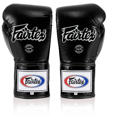Fairtex BGL6 Pro Leather Laced Competition Gloves - Locked Thumb For Muay Thai And Boxing 4 Fairtex BGL6 Pro Leather Laced Competition Gloves - Locked Thumb For Muay Thai And Boxing - Image 4