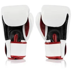 Fairtex BGV1 White/Black/Red Muay Thai Boxing Glove