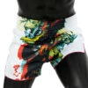 MUAY THAI SHORTS BY FAIRTEX BS1908 WHITE SATORU