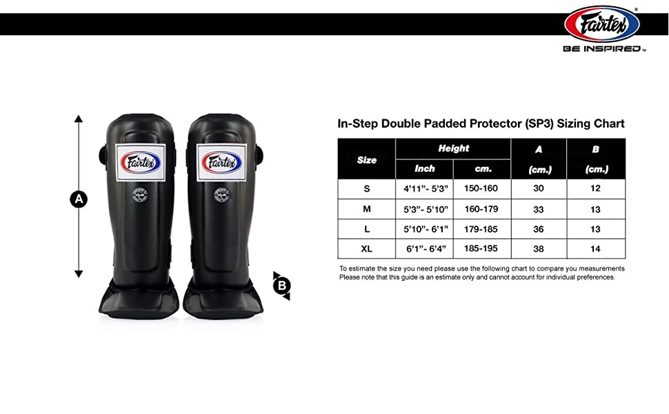 FAIRTEX SHIN GUARDS DOUBLE PADDED PROTECTOR SP3 - BLACK 8 FAIRTEX SHIN GUARDS DOUBLE PADDED PROTECTOR SP3 - BLACK - Image 8