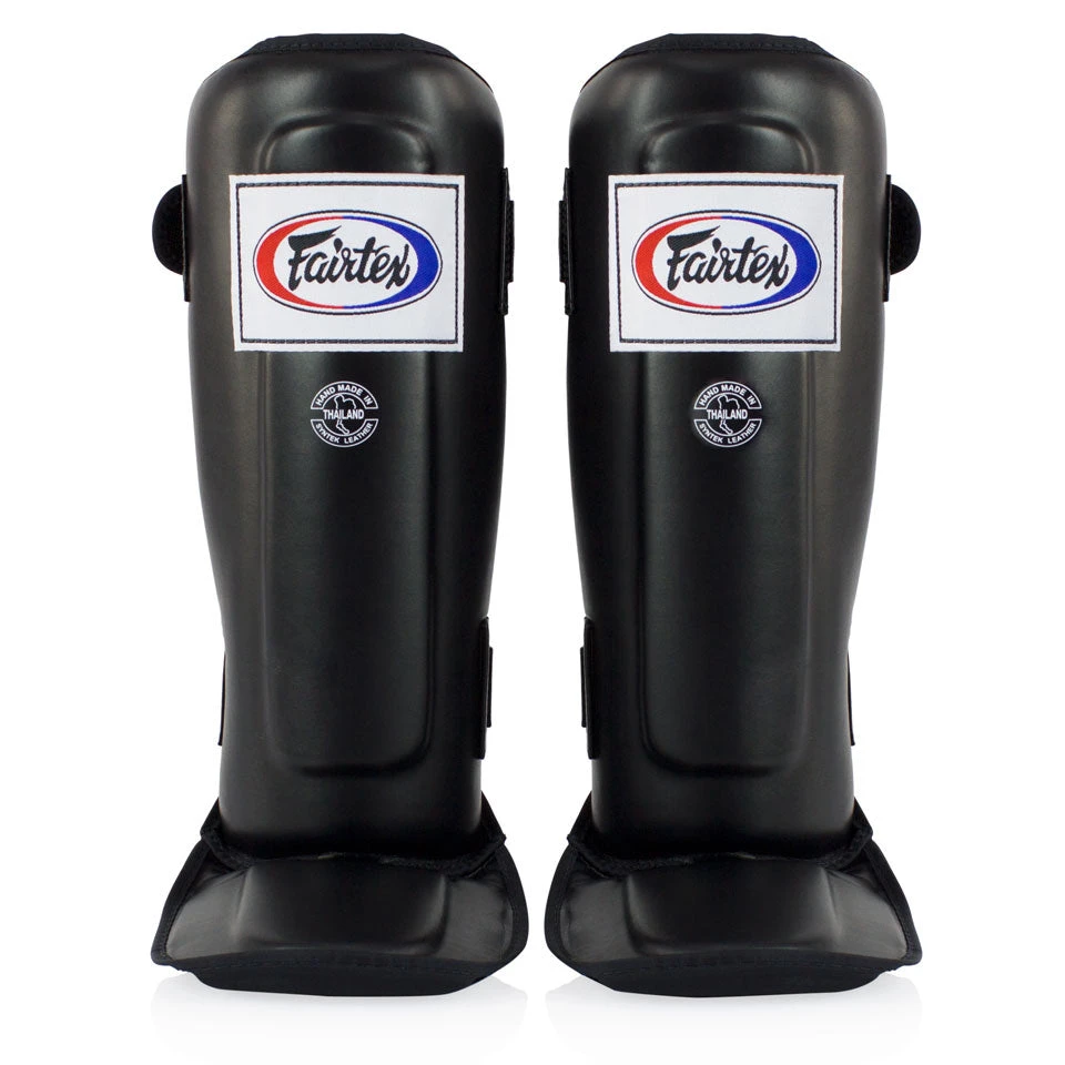 FAIRTEX SHIN GUARDS DOUBLE PADDED PROTECTOR SP3 - BLACK 1 FAIRTEX SHIN GUARDS DOUBLE PADDED PROTECTOR SP3 - BLACK