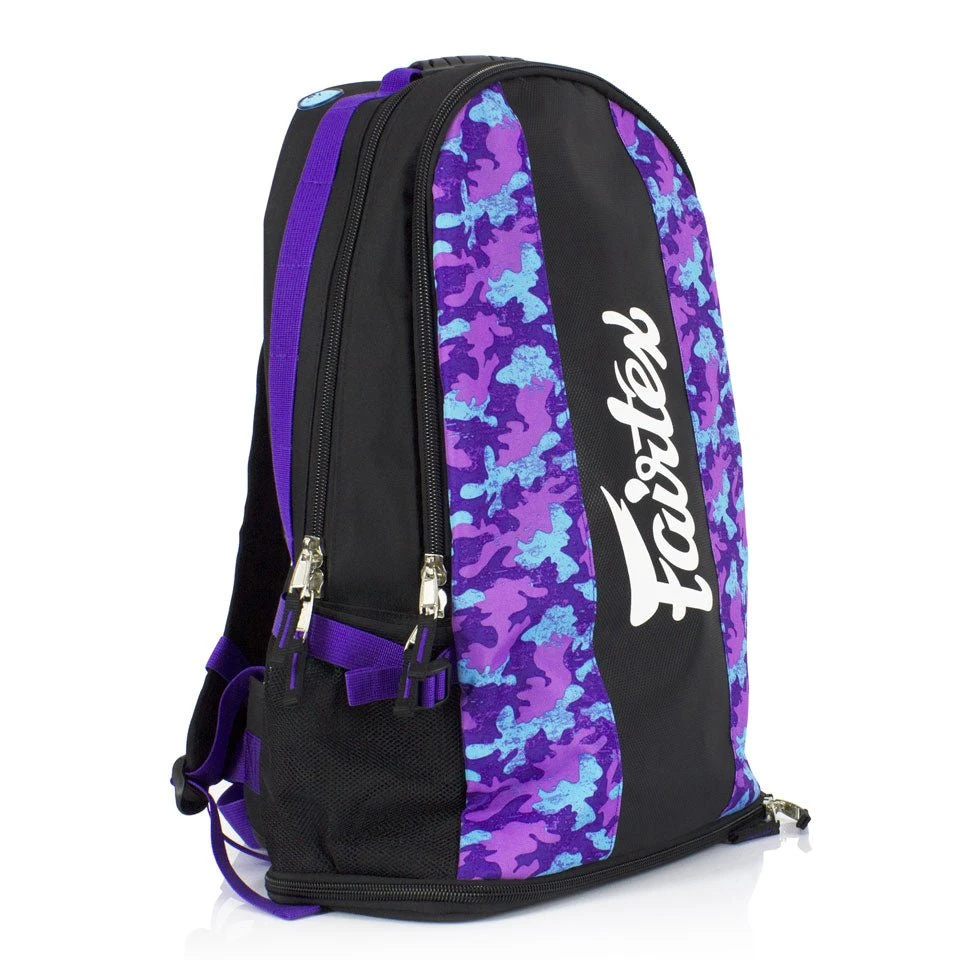 BAG4 Fairtex Purple Camo Rucksack Gym Bag 1 BAG4 Fairtex Purple Camo Rucksack Gym Bag