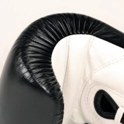 BGL3 Fairtex Black-White Lace-up Sparring Gloves -Boxing Club Store bgl3 fairtex black white lace up sparring gloves 473346