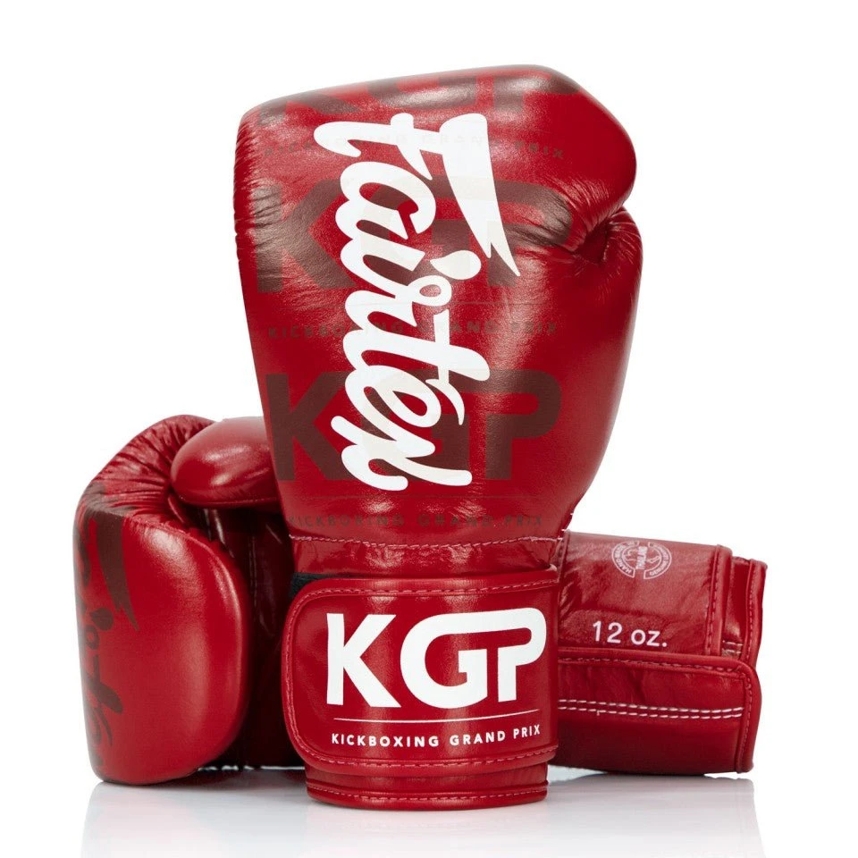 BGV Fairtex X KGP Red Velcro Boxing Gloves 1 BGV Fairtex X KGP Red Velcro Boxing Gloves