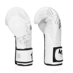 BGV Fairtex X MTGP White Velcro Boxing Gloves -Boxing Club Store bgv fairtex x mtgp white velcro boxing gloves 841289
