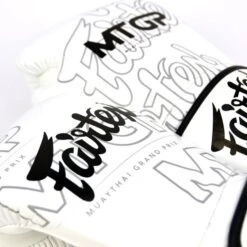 BGV Fairtex X MTGP White Velcro Boxing Gloves -Boxing Club Store bgv fairtex x mtgp white velcro boxing gloves 933163