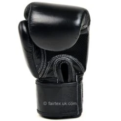 BGV1-B Fairtex Black Breathable Boxing Gloves -Boxing Club Store bgv1 b fairtex black breathable boxing gloves 816130