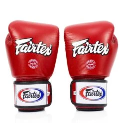 Boxing Club Store -Boxing Club Store bgv1 b fairtex red breathable gloves 120901