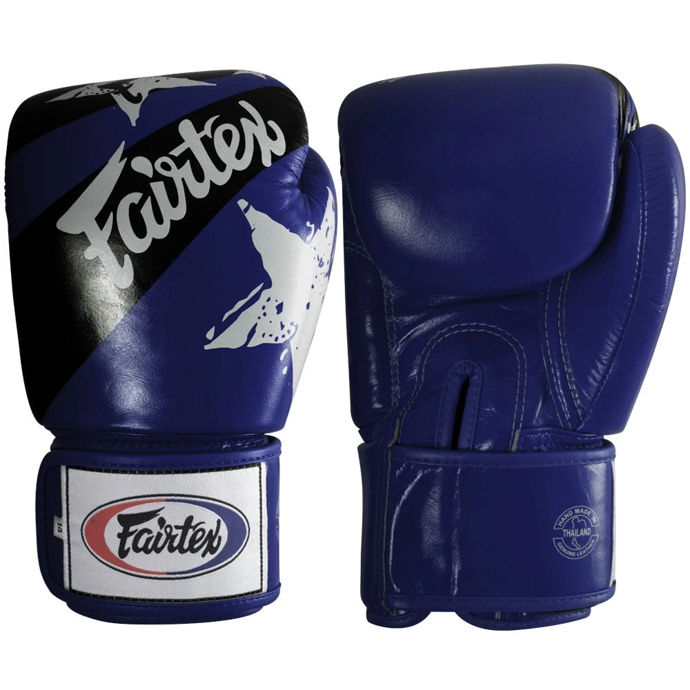 MUAY THAI BOXING GLOVES FAIRTEX NATION BLUE - BGV1 1 MUAY THAI BOXING GLOVES FAIRTEX NATION BLUE - BGV1