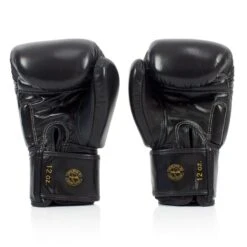 BGV19 Fairtex Black Deluxe Tight-Fit Gloves -Boxing Club Store bgv19 fairtex black deluxe tight fit gloves 460024