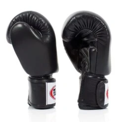 BGV19 Fairtex Black Deluxe Tight-Fit Gloves -Boxing Club Store bgv19 fairtex black deluxe tight fit gloves 791361