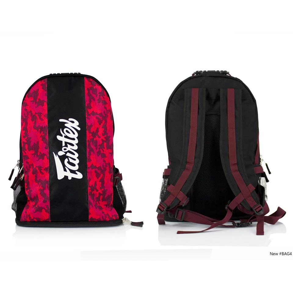 Fairtex BAG4 Red Camo Rucksack Gym Bag 1 Fairtex BAG4 Red Camo Rucksack Gym Bag