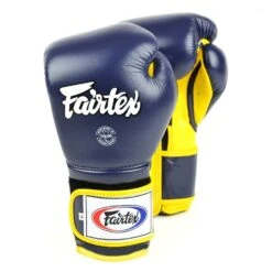 Fairtex BGV9 Mexican Style Boxing Gloves Blue-Yellow