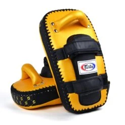 Fairtex Light Weight Thai Kick Pads - Gold -Boxing Club Store fairtex light weight thai kick pads gold 481359