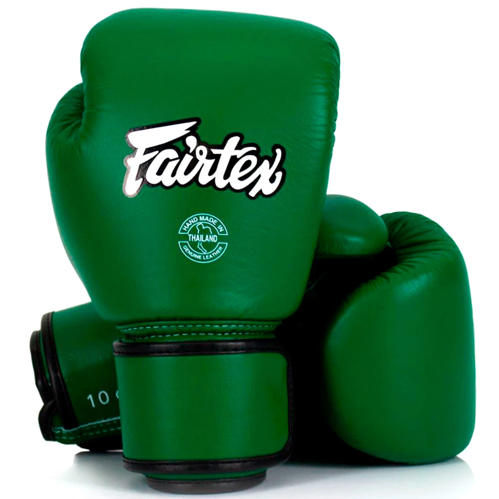 FAIRTEX BOXING GLOVES MUAY THAI BGV16 - GREEN 1 FAIRTEX BOXING GLOVES MUAY THAI BGV16 - GREEN