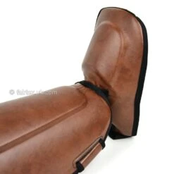 Fairtex Shin Guard SP8 Vintage Brown -Boxing Club Store fairtex shin guard sp8 vintage brown 472346