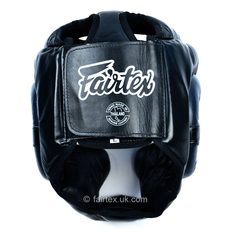 Fairtex Ultimate Full Coverage Headguard - Black And Blue 3 Fairtex Ultimate Full Coverage Headguard - Black And Blue - Image 3