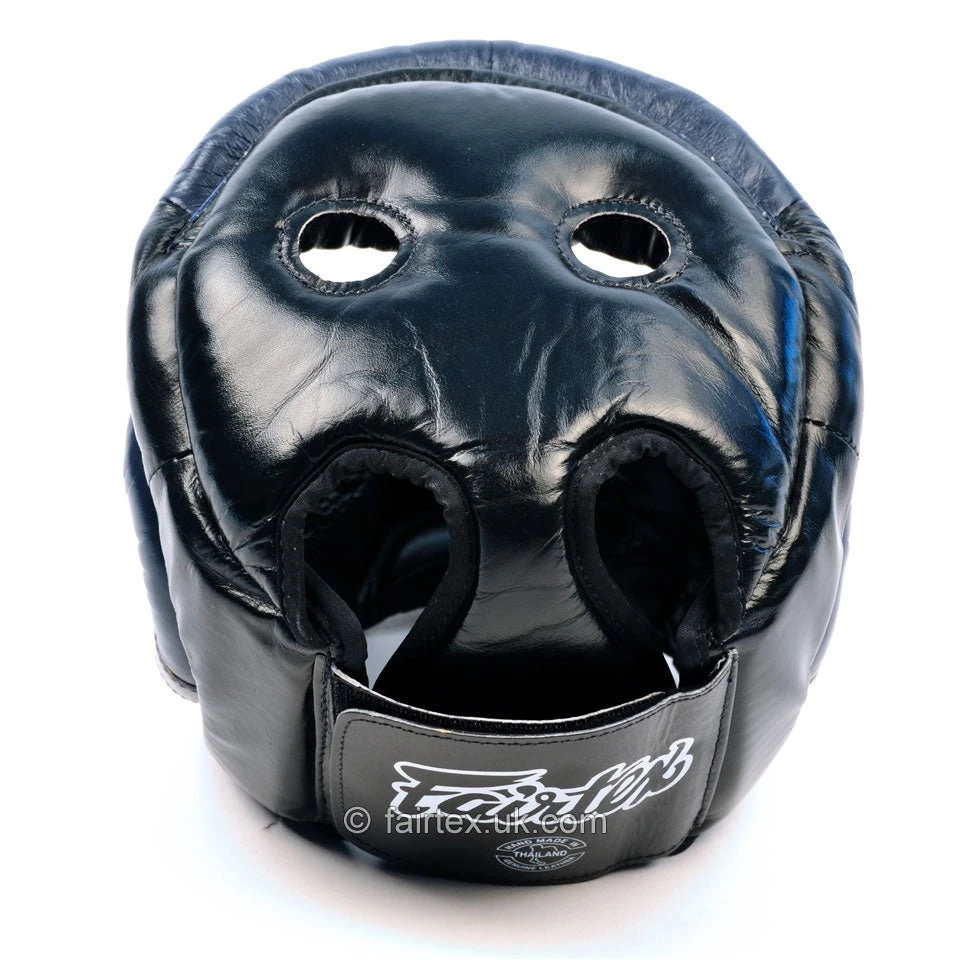 Fairtex Ultimate Full Coverage Headguard - Black And Blue 5 Fairtex Ultimate Full Coverage Headguard - Black And Blue - Image 5