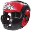 Fairtex Ultimate Full Coverage Headguard - Black And Red