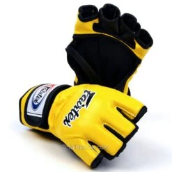 Fairtex Ultimate Mma Gloves FGV12 - Yellow -Boxing Club Store fairtex ultimate mma gloves fgv12 yellow 306786