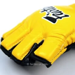 Fairtex Ultimate Mma Gloves FGV12 - Yellow -Boxing Club Store fairtex ultimate mma gloves fgv12 yellow 627950
