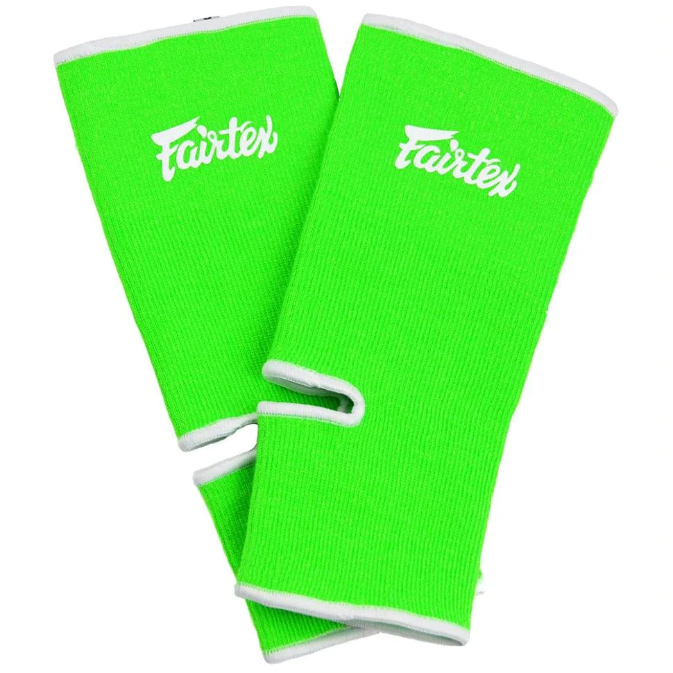 FAIRTEX ANKLE GUARDS MUAY THAI ANKLE SUPPORT - GREEN/WHITE 1 FAIRTEX ANKLE GUARDS MUAY THAI ANKLE SUPPORT - GREEN/WHITE
