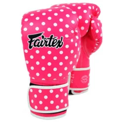 MUAY THAI MICROFIBER BOXING GLOVES FAIRTEX BGV14 - POLKA DOT