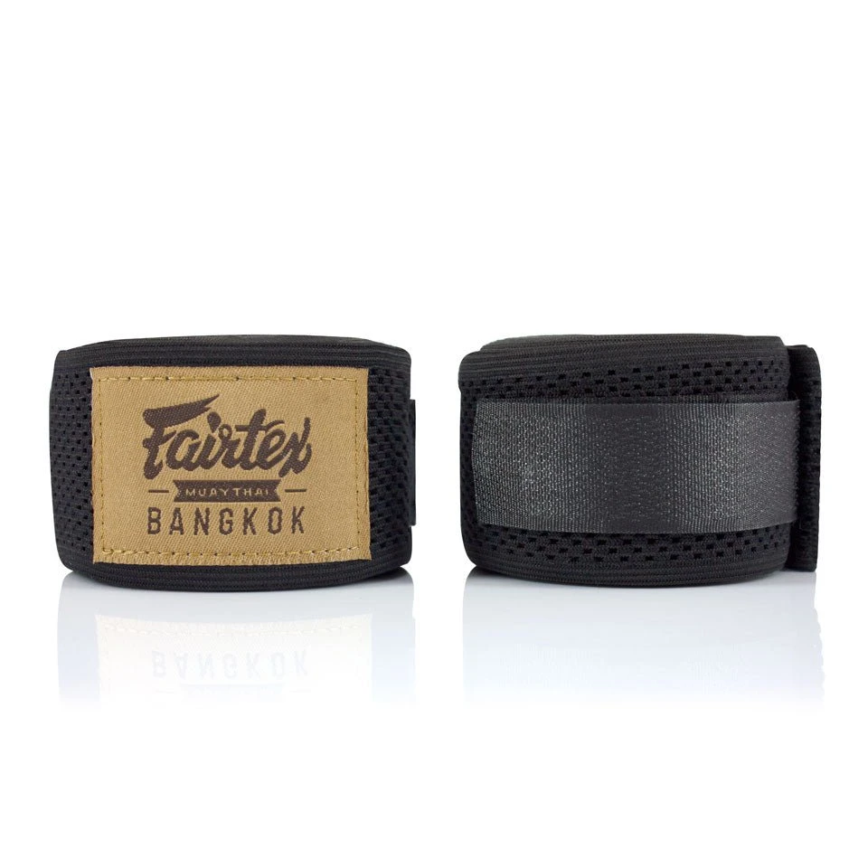 HW4 Fairtex Black Mesh Hand Wraps 1 HW4 Fairtex Black Mesh Hand Wraps