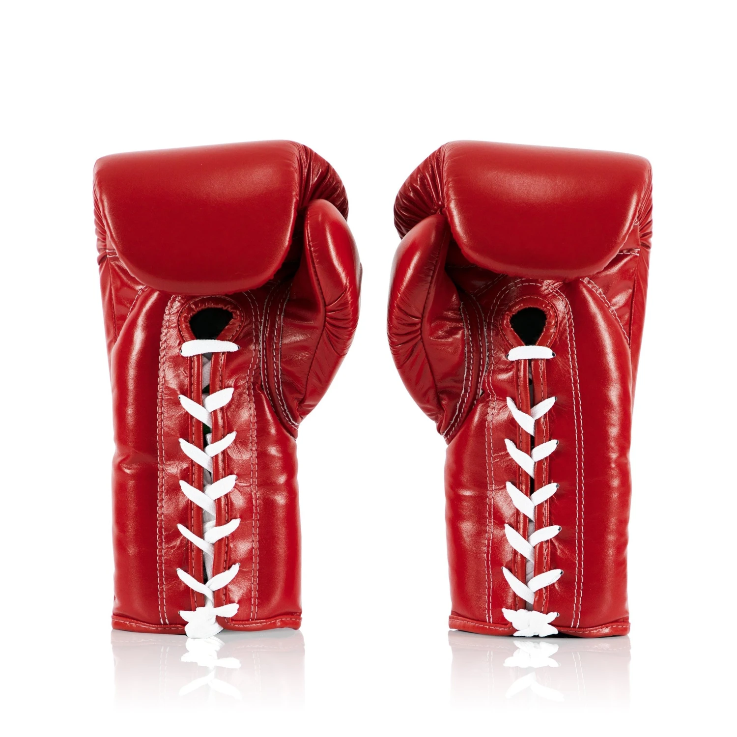 MUAY THAI BOXING GLOVES LACE-UP COMPETITION GLOVES FAIRTEX - BGL6 RED 2 MUAY THAI BOXING GLOVES LACE-UP COMPETITION GLOVES FAIRTEX - BGL6 RED - Image 2