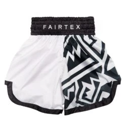 MUAY THAI SHORTS FAIRTEX SLIM CUT BT2003 MONOCHROME -Boxing Club Store muaythaishortsfairtexbt2003