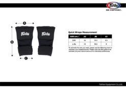 FAIRTEX QUICK MUAY THAI BOXING HAND WRAPS - GREEN -Boxing Club Store sizechart 3c1c68fc f40d 42a6 b316 dc6165749cf7